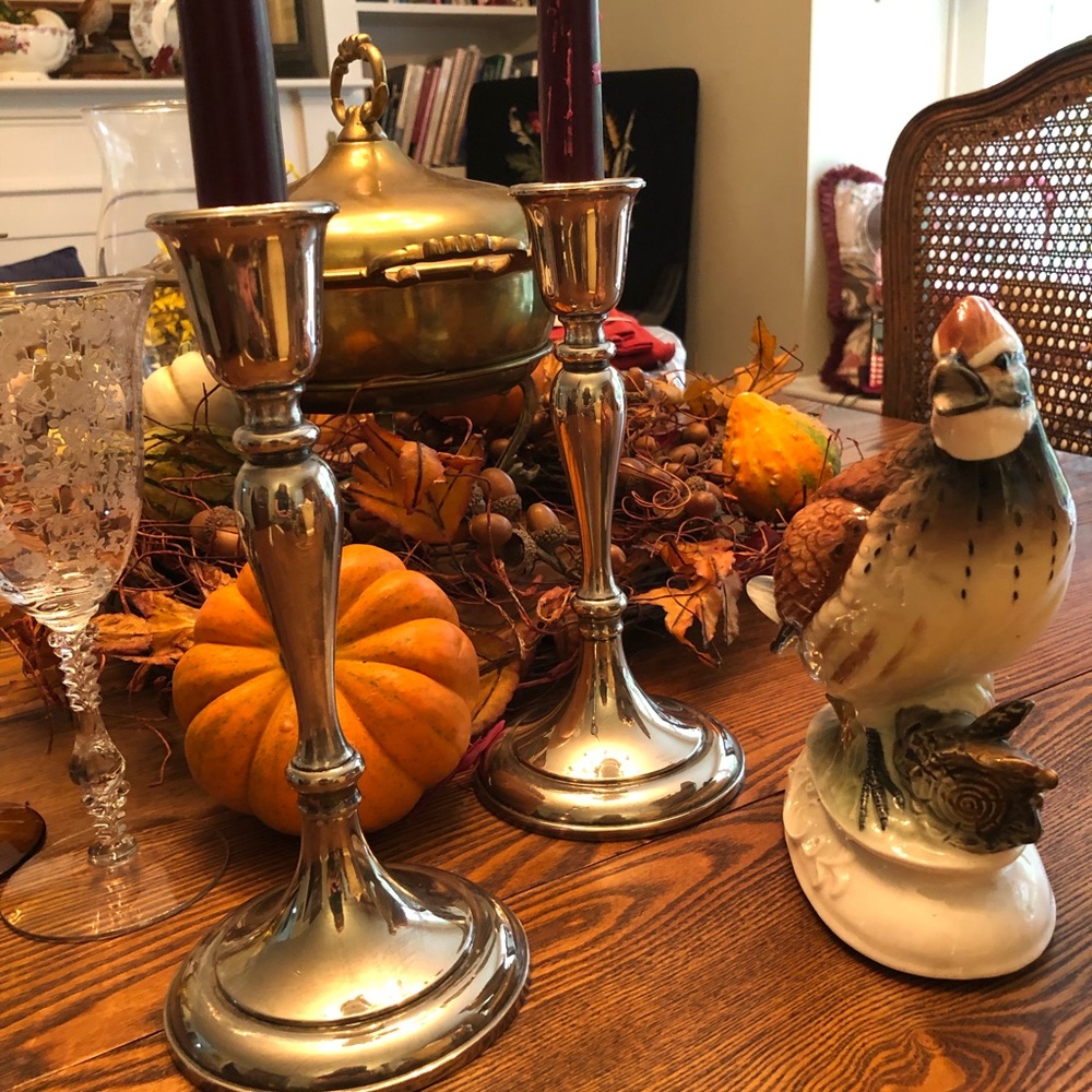 Gorham silver plated  candle sticks